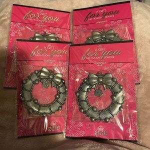 3-13 paparazzi jewelry Christmas ornaments lot x4 pieces set 2018 pewter